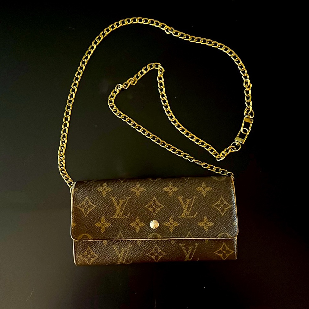 LV Sarah Wallet with Bronze Chain